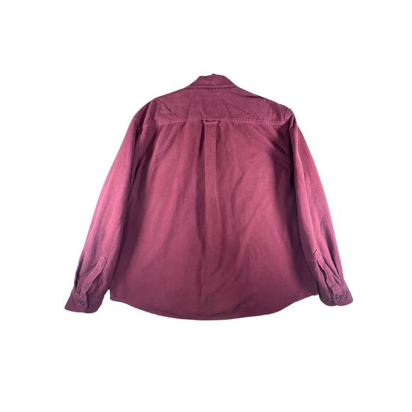 Eddie Bauer Men's Outdoor Outfitter Double Pocket L/S Shirt, Burgundy, Size: XL - Picture 2 of 8